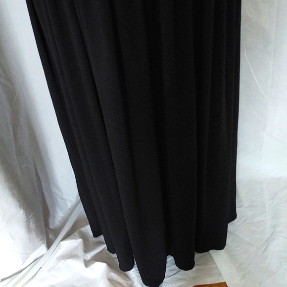 CALVIN KLEIN CHIFFON & SATIN SLEEVELESS LONG GOWN SZ 6 - Picture 4 of 8